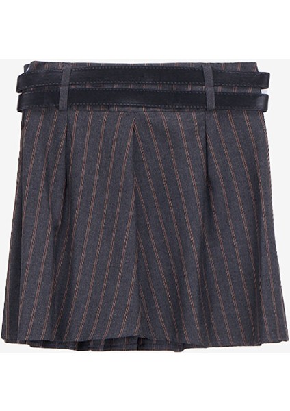 Gri Kadın Pilise Etek PBF5WL-ETK5107 fiyatları