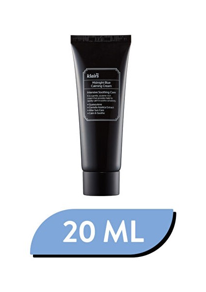 Klairs - Midnight Blue Calming Cream - Yatıştırıcı Onarıcı Centella Kremi (20ML)