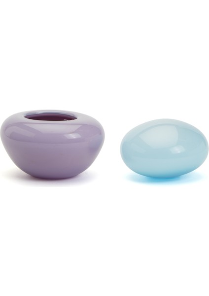 Bonbonniere Mini Mavi Mor Cam Obje fiyatları