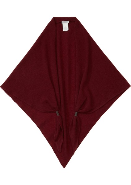 Bordo Kadın Kaşmir Atkı