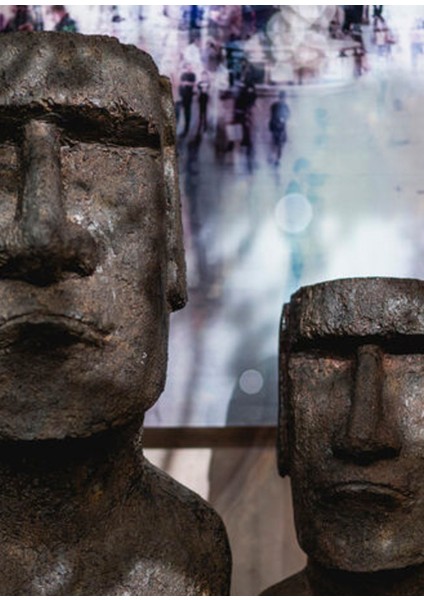 Easter Island Seramik Dekoratif Obje 59 cm fırsatları
