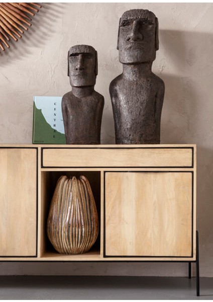 Easter Island Seramik Dekoratif Obje 59 cm