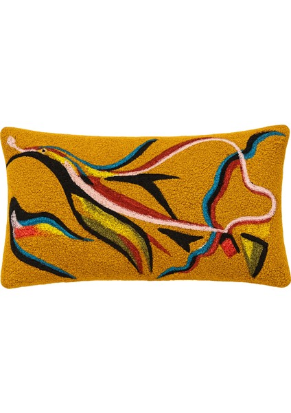 Göç Hardal Bukle Kumaş Kırlent 40 x 65 cm