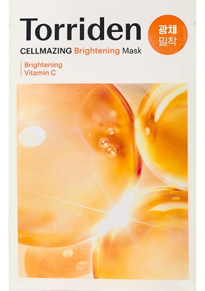 Cellmazing Vita C Brightening Mask Leke Karşıtı Parlatıcı 5 Çeşit C Vitaminli Maske 26 ml