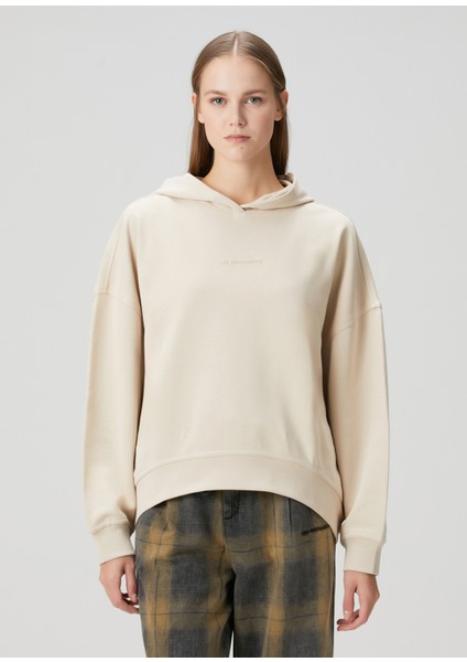Bej Kapüşonlu Sweatshirt modelleri