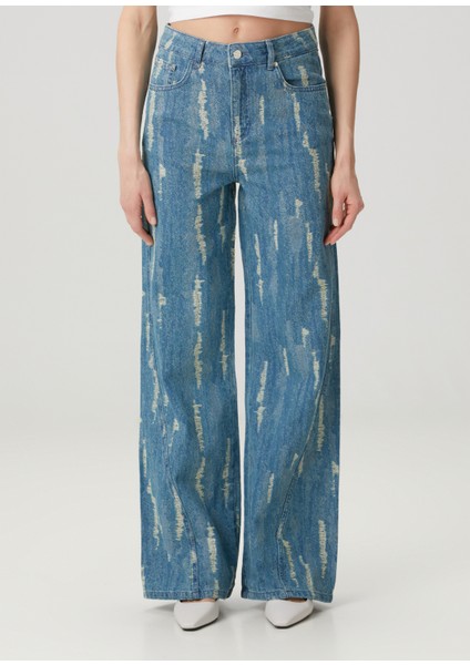 Mavi Wide Leg Jean Pantolon fiyatları
