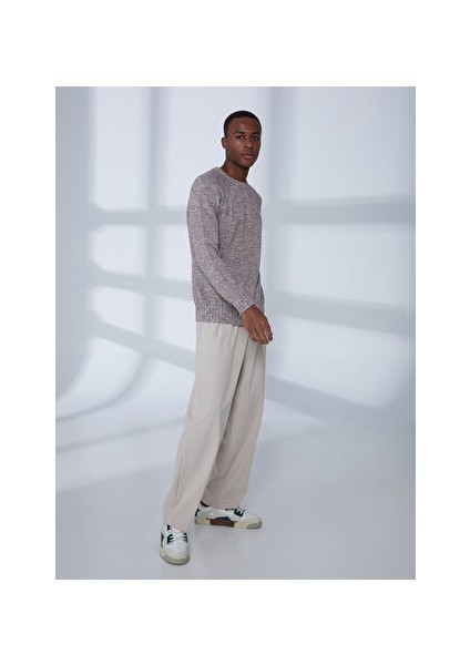 Benetton Bisiklet Yaka Normal Bej Erkek Kazak 123P108MU103V fırsatları