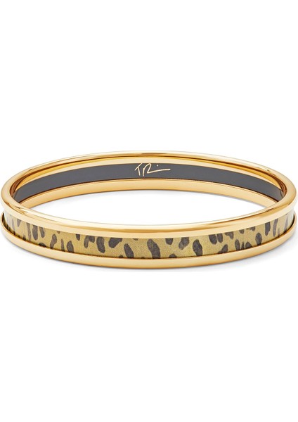 Leopard Gold 18 Ayar Altın Kaplama Kadın Bileklik