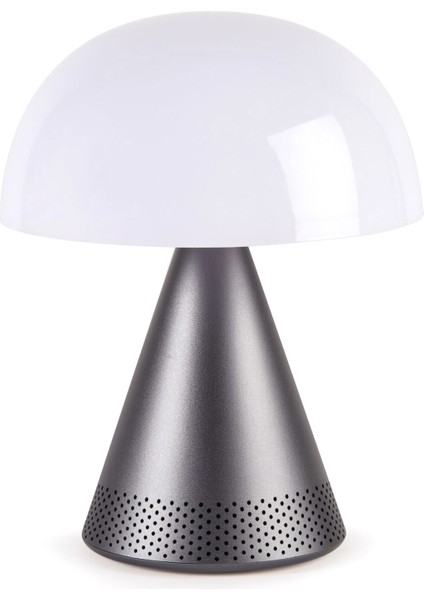 Mina Gri Büyük Boy LED Lamba ve Bluetooth Hoparlör