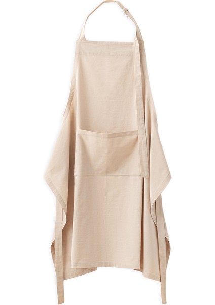 Delantal Bej Mutfak Önlüğü