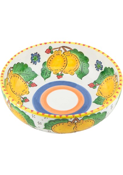 Sicilian Lemon Handmade Seramik Salata Kasesi fiyatları