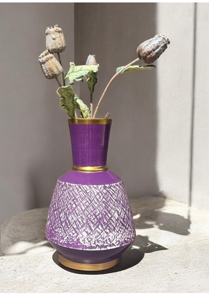 Violet Mor Seramik Vazo modelleri