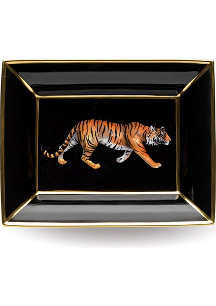 Mw Tiger Trinket Tray Dekoratif Tabak