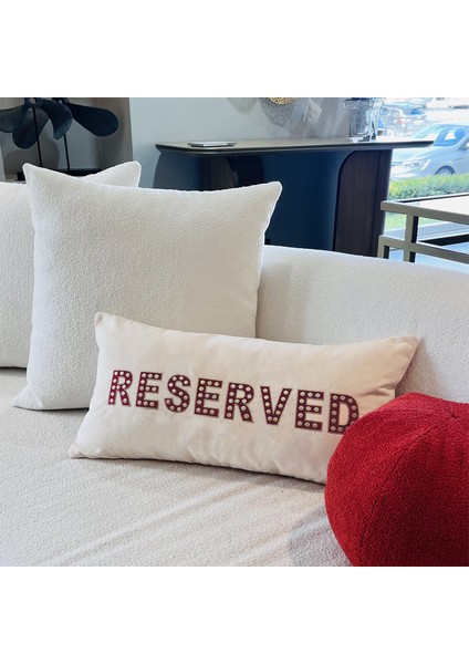 Krem Reserved Nakışlı Kadife Dekoratif Kırlent Kılıfı modelleri