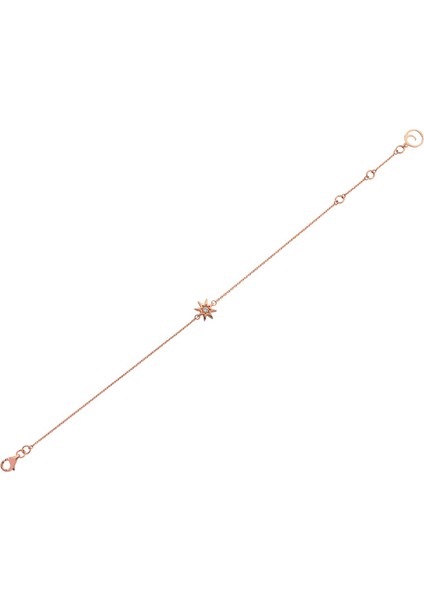 Venüs Star Pırlantalı Kadın Altın Bileklik