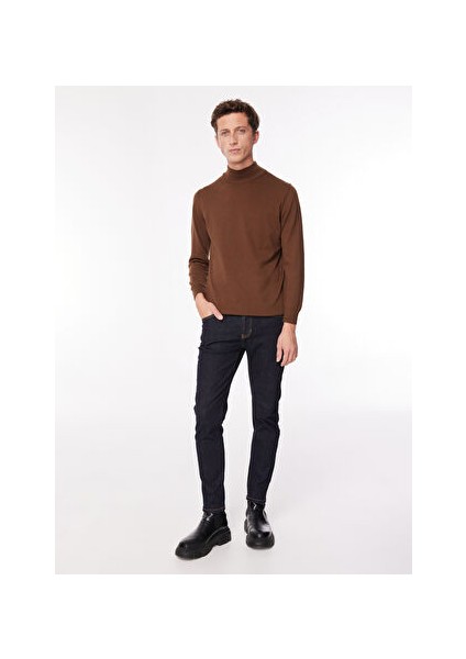 Erkek Düz Paça Slim Fit Denim Pantolon PJI1159SS