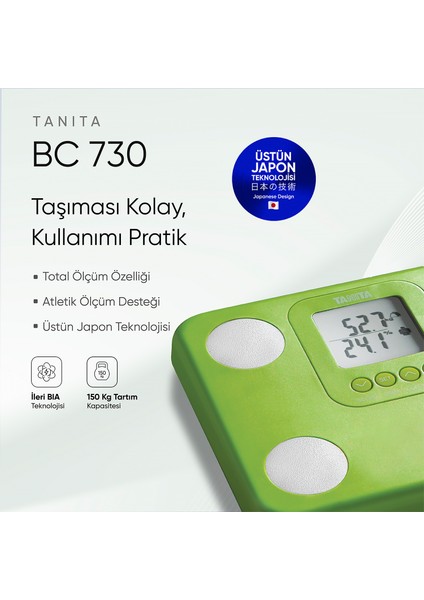 Bc 730 Yeşil Innerscan Akıllı Dijital Vücut Analiz Tartısı indirimleri