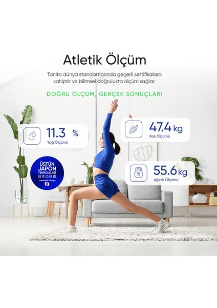 Bc 730 Yeşil Innerscan Akıllı Dijital Vücut Analiz Tartısı