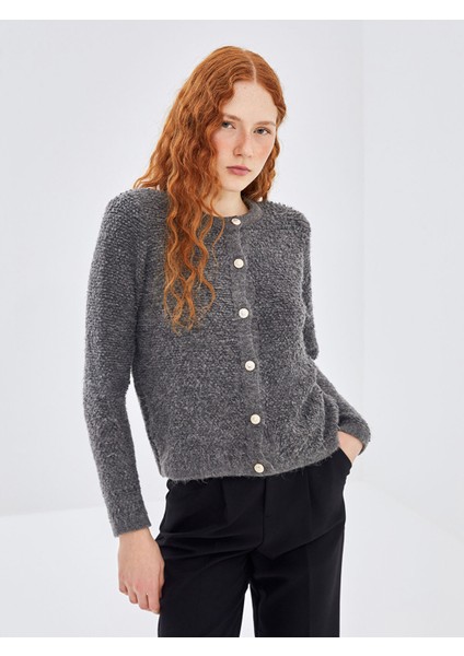 Yeni Sezon Bisiklet Yaka Kadın Triko Hırka