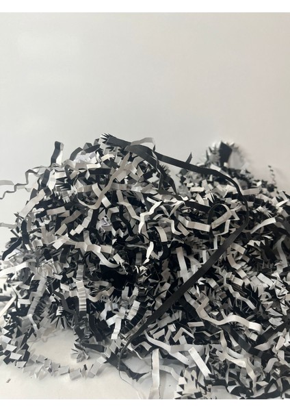 Siyah Beyaz Kırpık Kağıt 500 gr | Z Zigzag Kutu Dolgu ve Süsleme | Hediye Kutusu Için fiyatları