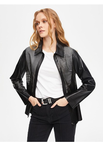 Perfore Desen Deri Ceket 69697 fiyatları