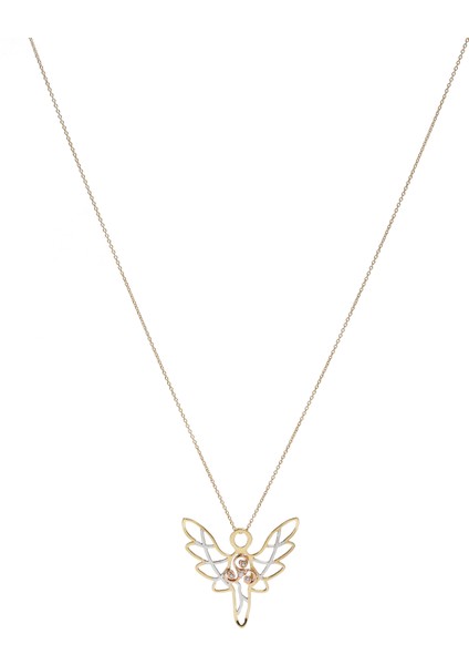 Pırlanta Detaylı Kadın Altın Kolye