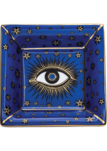Evil Eye Square Tray Dekoratif Tabak