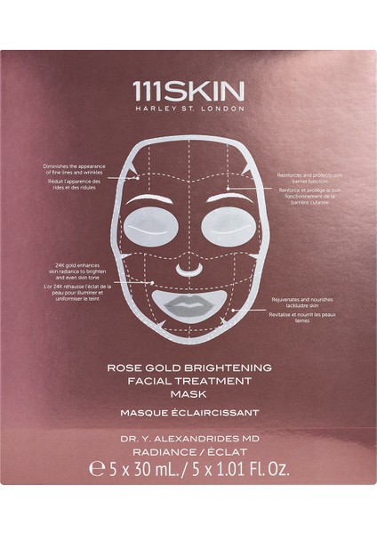 Rose Gold Brightening Facial Treatment Mask Box fiyatları
