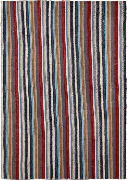 Anadol Colorblocked Yün Tezgah Kilim