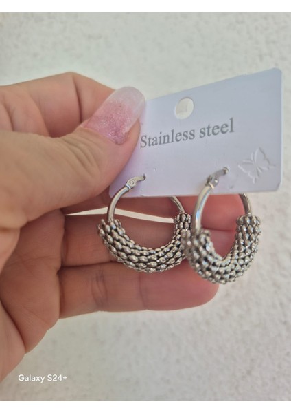 Çelik Halka Küpe Modelleri Tarz ve Spor Model fiyatları