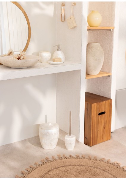 Sedef Ekru 5'li Banyo Aksesuar Seti fiyatları
