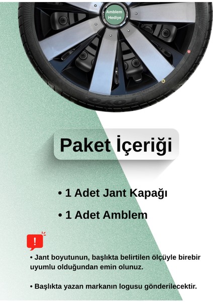 Fiat Fiorino 15 Inç Jant Kapağı Çift Renk (Amblemli 1-Adet Kapak) 303 fiyatları