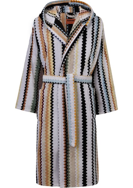 Curt Zikzak Desenli Bornoz