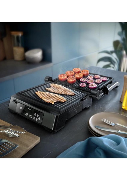 7000 Series Contact Grill HD6307/70 Izgara ve Tost Makinesi 2200 W indirimleri