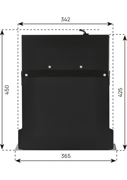 Ses 10 Yerleşik Sistem Sabit Ankastre Mutfak Süpürgesi