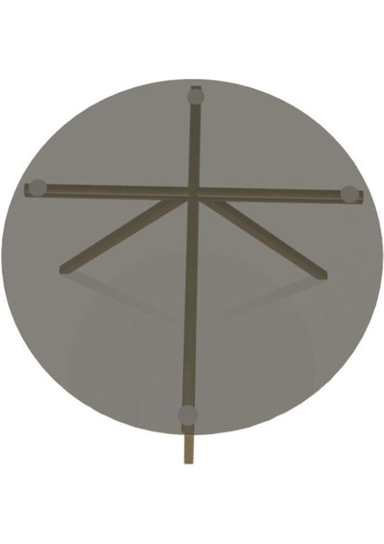 Ray 60 Bronz Cam Tablalı Metal Yuvarlak Yan Sehpa modelleri