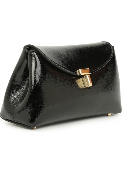 Mini Siyah Kadın Deri El Portföyü fiyatları