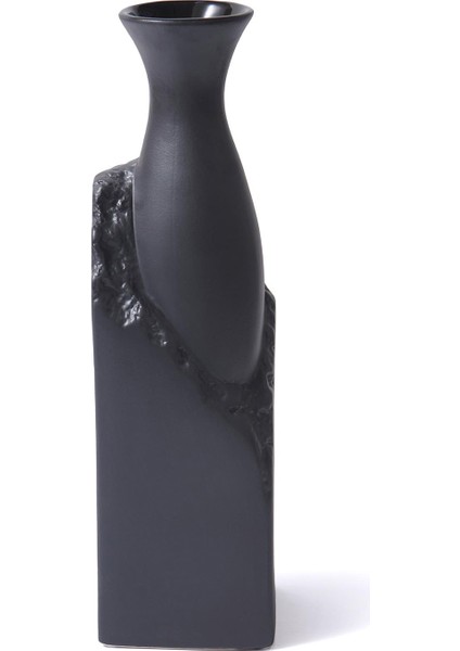 Licia Siyah Seramik Vazo