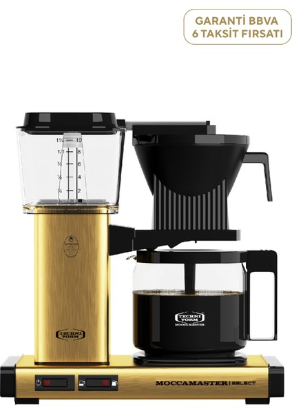 Kbg 741 Select Fırçalı Gümüş ve Cam Potlu Filtre Kahve Makinesi