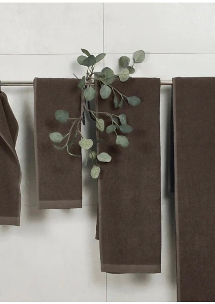 Toprak Kahverengi Keten Yüz Havlusu 50 x 70 cm fiyatları