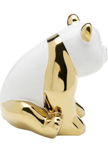 Deco Figurine Sitting Panda Altın Rengi Dekoratif Obje modelleri
