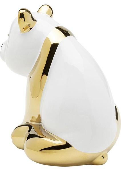 Deco Figurine Sitting Panda Altın Rengi Dekoratif Obje fırsatları