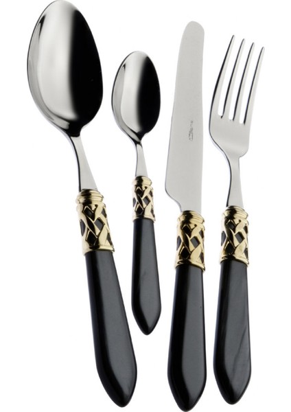 Aladdin Siyah Gold Paslanmaz Çelik 75 Parça Çatal Kaşık Bıçak Seti fiyatları