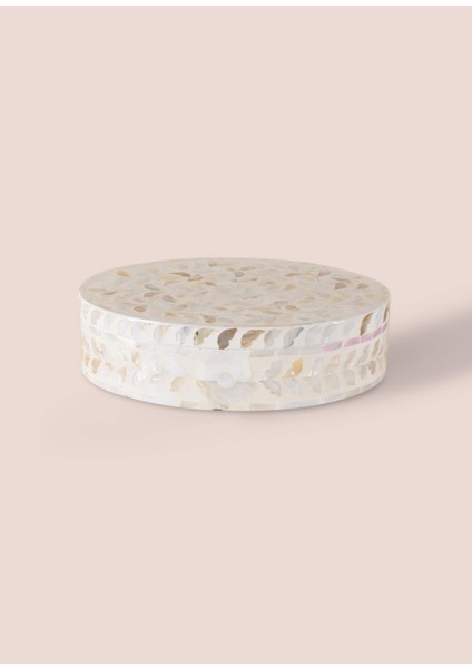 Sedef Seramik Yuvarlak Dekoratif Kutu 30 x 23 cm indirimleri