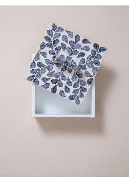 Desenli Sedef Dekoratif Kutu 16X16 cm