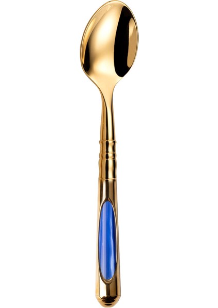 Ceres Of Gold Paslanmaz Çelik Mavi Tatlı Kaşığı