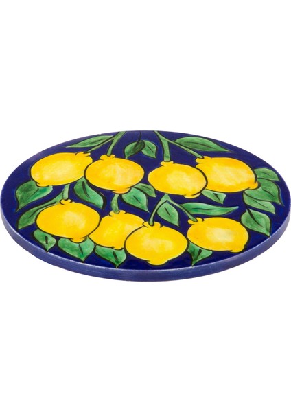 Amalfi Coast Collection El Yapımı Kobalt Seramik Peynir Tabağı 17 cm modelleri