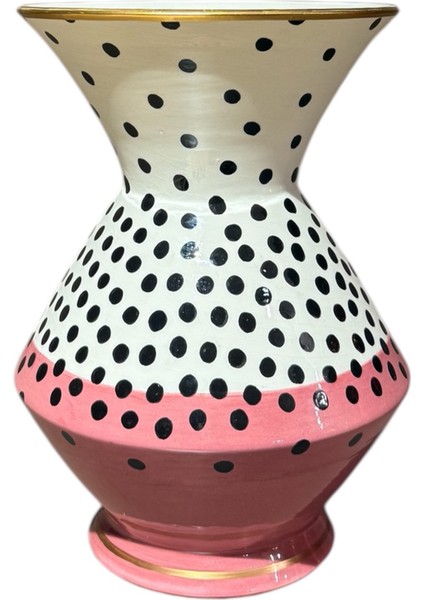 Melon Renkli Seramik Vazo