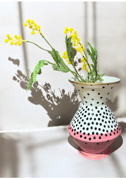 Melon Renkli Seramik Vazo modelleri