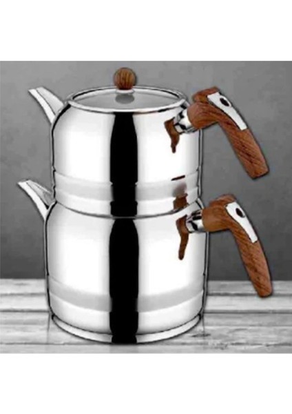 Yağmur Mega Boy Çaydanlık Takımı-Ahşap fiyatları